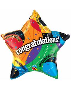 Congratulations! Radiant Star - 91cm (36 Inch) Foil Balloon (68793Q)
