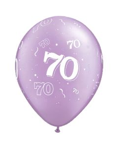 70-A-Round Lavender Pearl - 28cm (11 Inch) Latex Balloon (70-08)
