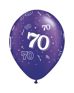 70-A-Round Purple Pearl - 28cm (11 Inch) Latex Balloon (70-13)