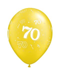 70-A-Round Yellow Pearl - 28cm (11 Inch) Latex Balloon (70-16)