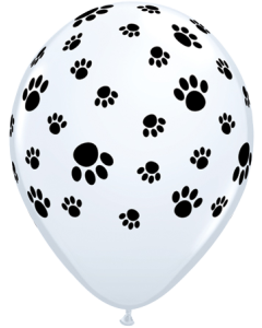 Paw Prints A Round - 28cm (11 Inch) Latex Balloon (76892Q)