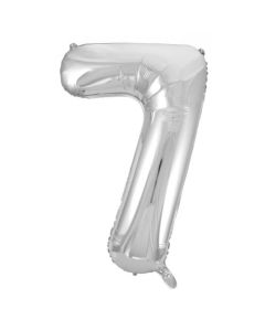 7 Silver Number - 86cm (34') Foil Balloon (7SilverA)