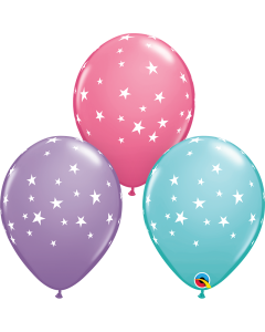 Contempo Stars - 28cm (11 Inch) Latex Balloons (88284Q)