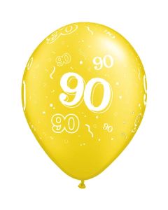 90-A-Round Yellow Pearl - 28cm (11 Inch) Latex Balloon (90-16)