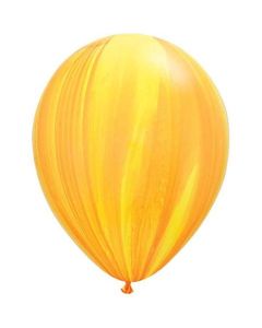 Yellow / Orange Rainbow Agate - 28cm (11 Inch) Latex Balloon (91541Q)