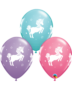 Whimsical Unicorn - 28cm (11 Inch) Latex Balloon (97376Q)