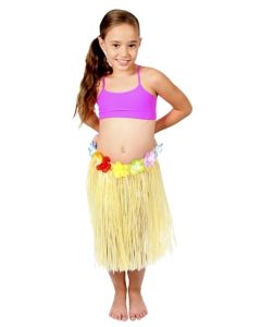 Hawaiian Skirt - Natural - Child 40cm (GR2091)