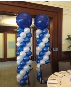 Balloon Pillars Pair STD 4 Wrap 60cm (2ft) Top