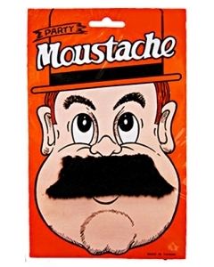 Moustache Short Straight - Black (BM38718F)