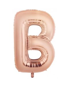B Rose Gold Letter - 86cm (34') Foil Balloon (BRoseA)