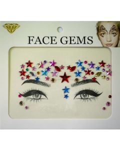 Multi Colour Face Jewels (BS19INT)