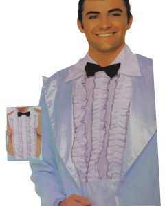 Ruffled Tuxedo Shirt Front Kit - Adult Costume (CA0818)