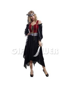 Pretty Ms Pirate Adult Costume (W-0065) (CB8809)