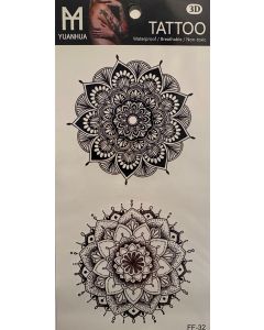 Tattoo Sheet (FF-32) - Mandala (CBT1030)