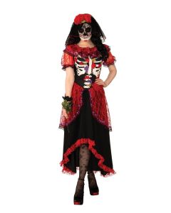 Day Of The Dead Woman Adult Costume (RUB700873) (Dis)