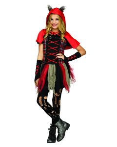 Edgy Red Riding Hood Wolf - Tween Costume (CO115202)