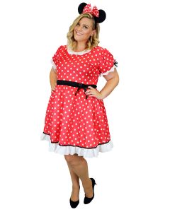 Mouse Lady - Curvaceous 14-16 Size - Adult Costume (Minnie Mouse) (CO98532XL)