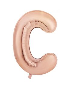 C Rose Gold Letter - 86cm (34') Foil Balloon (CRoseA)