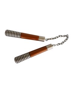 Ninja Nunchucks Brown and Silver 65cm (D24304)