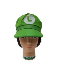 Luigi Style Green Hat - Green Hat with L (Luigi Hat) (DPI0566)