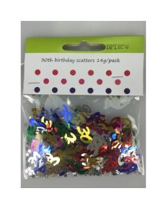 30th Birthday Scatters / Confetti 14g (DPI0847)