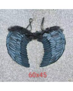 Angel Feather Wings Black (DPI1088)