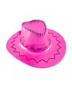 Cowboy Hat - Metallic Various Colours - Red, Silver, Hot Pink, Gold (DPI1224)
