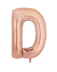 D Rose Gold Letter - 86cm (34') Foil Balloon (DRoseA)