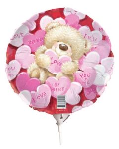 Teddy Love - 22cm Foil Balloon (E2934 )