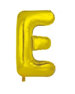 E Gold Letter - 86cm (34') Foil Balloon (EGoldA)