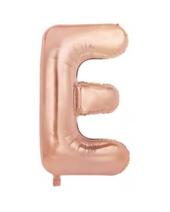 E Rose Gold Letter - 86cm (34') Foil Balloon (ERoseA)