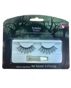 Eyelashes - Silver Glitter Spider Web (EY1053)