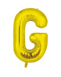 G Gold Letter - 86cm (34') Foil Balloon (GGoldA)