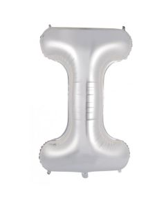 I Silver Letter - 86cm (34') Foil Balloon (ISilverA)