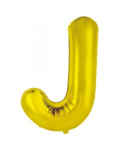 J Gold Letter - 86cm (34') Foil Balloon (JGoldA)