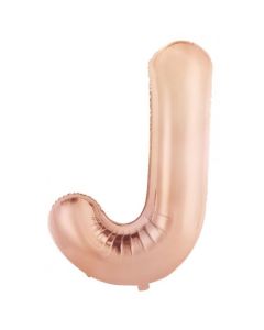 J Rose Gold Letter - 86cm (34') Foil Balloon (JRoseA)