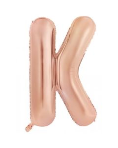 K Rose Gold Letter - 86cm (34') Foil Balloon (KRoseA)