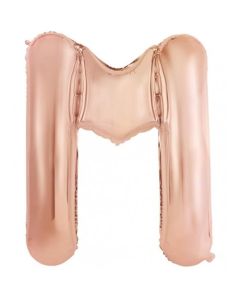 M Rose Gold Letter - 86cm (34') Foil Balloon (MRoseA)