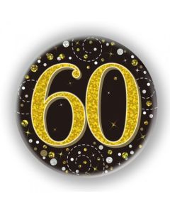 Badge 75mm Sparkling Fizz #60 Black/Gold (OT654501A)