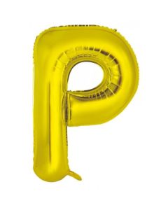 P Gold Letter - 86cm (34') Foil Balloon (PGoldA)