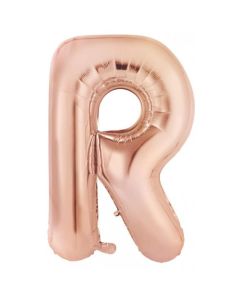 R Rose Gold Letter - 86cm (34') Foil Balloon (RRoseA)