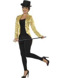 Sequin Tailcoat Jacket - Gold - Adult Costume (SM21229)
