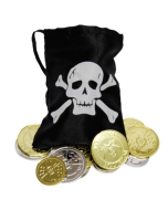 Pirate Coins & Treasure Pouch (12 Coins) (CA2011)