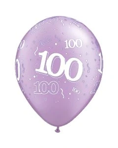 100-A-Round Lavender Pearl - 28cm (11 Inch) Latex Balloon (100-08)