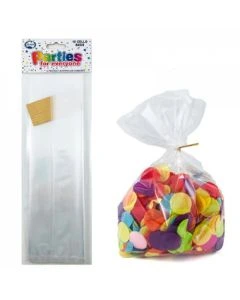 Cello Wrap - Clear - Pack 10 Sheets - 185mm x 280mm x 75mm (107705A)